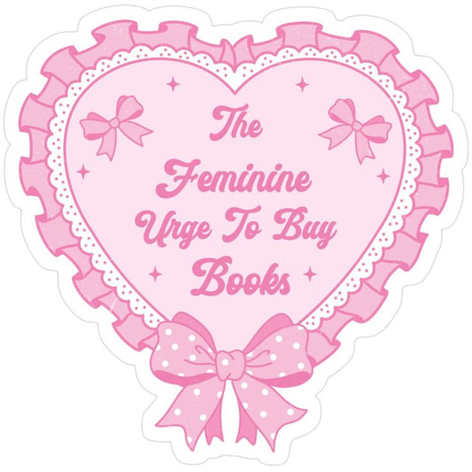 sticker waterproof girly bookish