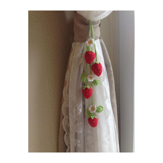 Strawberry hanging crochet