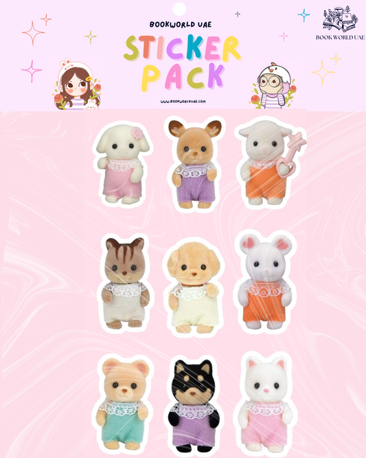 Calico Critter Sylvanian Families Stickers (Pack of 10) | Bookish Stickers