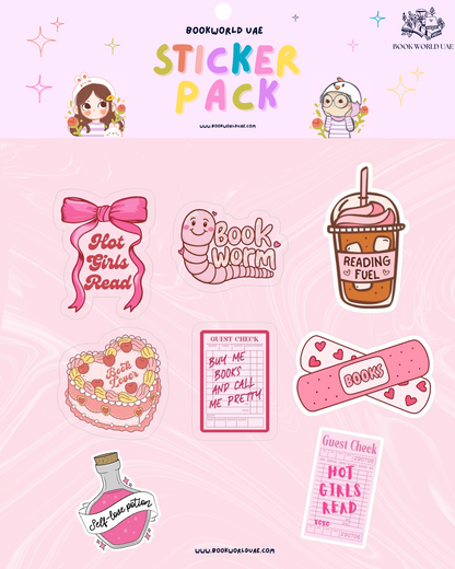 Book Lover Sticker (Pack of 10) | bookish Vinyl Stickers