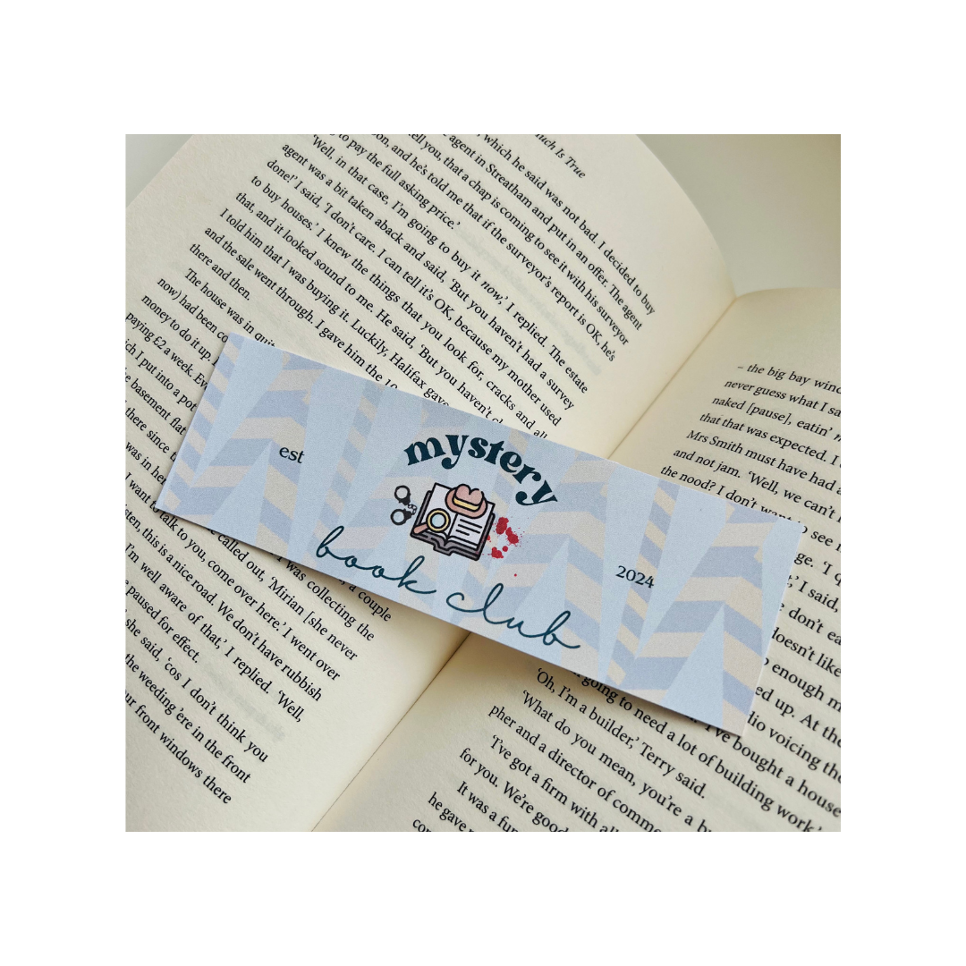 Mystery Book Club Bookmark