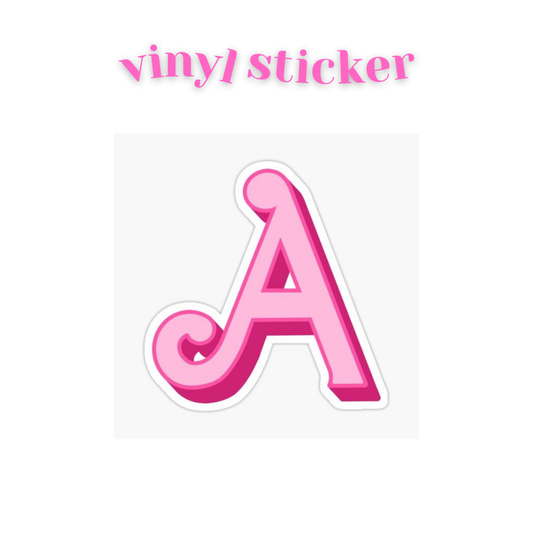 A (Barbie Letter) - Vinyl Sticker