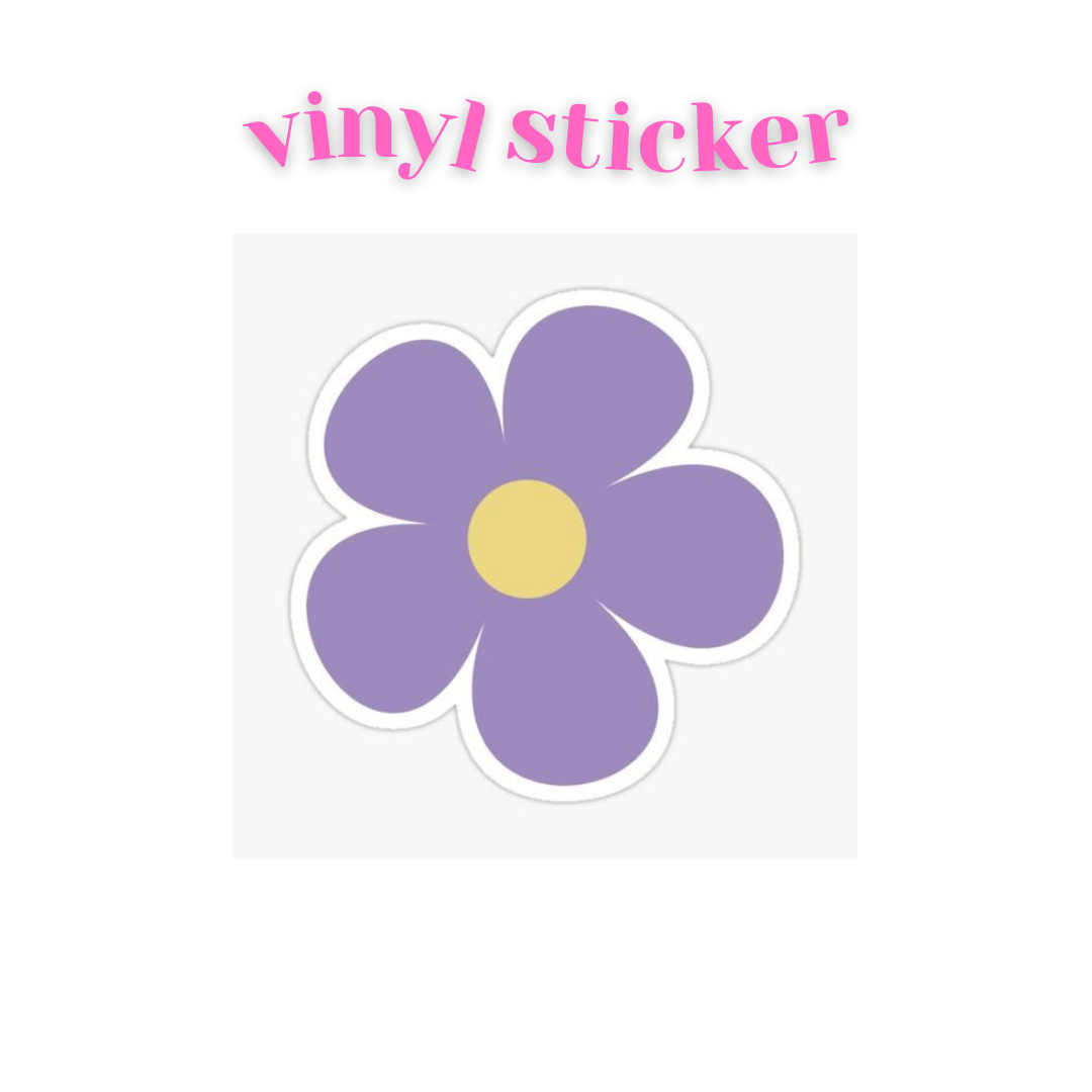 Purple Flower - Vinyl Sticker