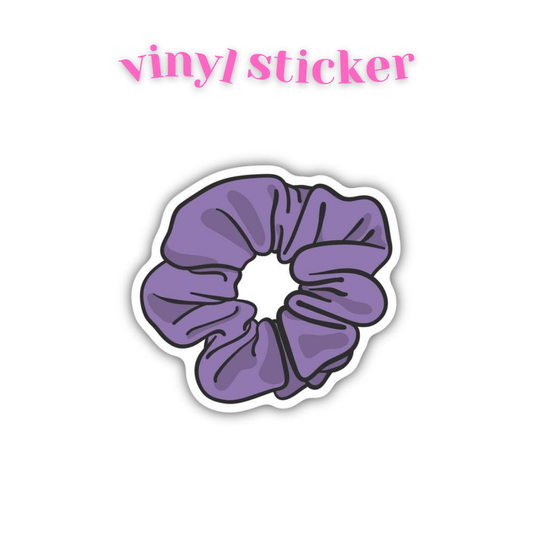 Purple Scrunchie - Vinyl Sticker