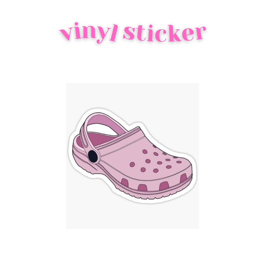 Dusty Pink Croc - Vinyl Sticker