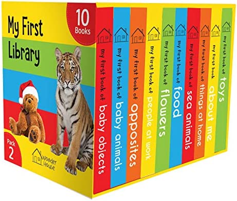 My First Library : Boxset of 10 Board Books for Kids