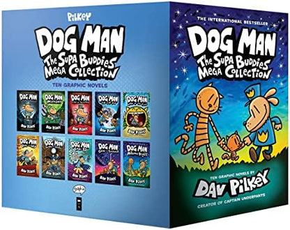 Boxed - Dog Man: The Supa Buddies Mega Collection: From the Creator of Captain Underpants (Dog Man #1-10 Box Set)