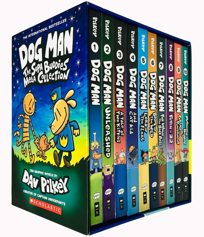 Boxed - Dog Man: The Supa Buddies Mega Collection: From the Creator of Captain Underpants (Dog Man #1-10 Box Set)