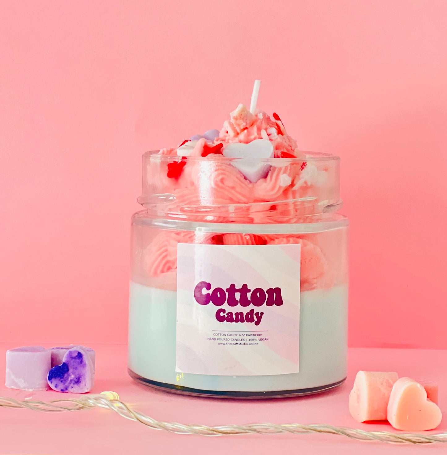 Cotton Candy Whipped Candle